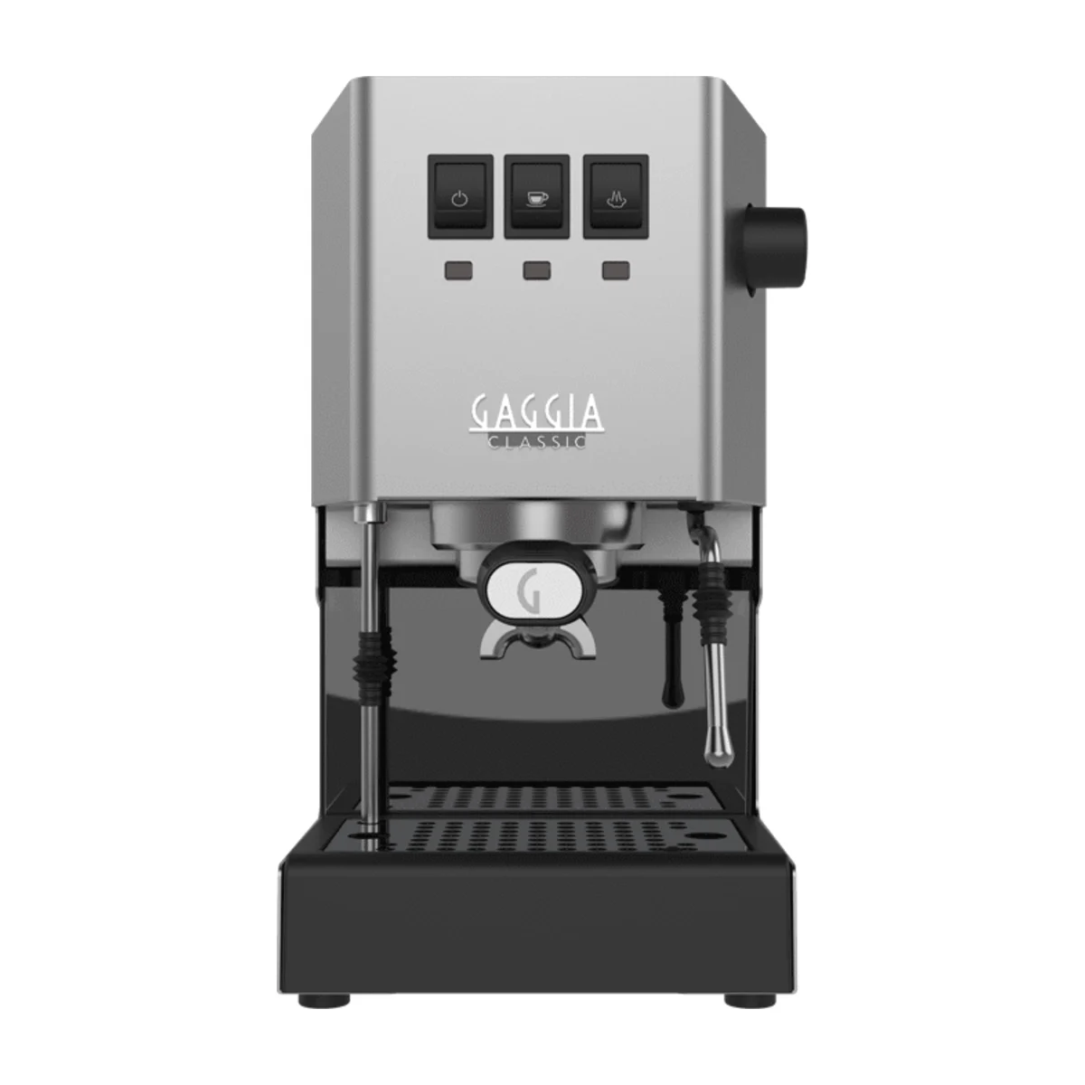 Gaggia Classic E24, stainless steel (Inox), front view