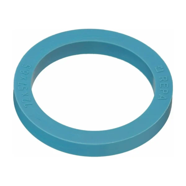 Silicone Group Head Seal 72 × 57 × 8.5 mm, angled view with REPA marking