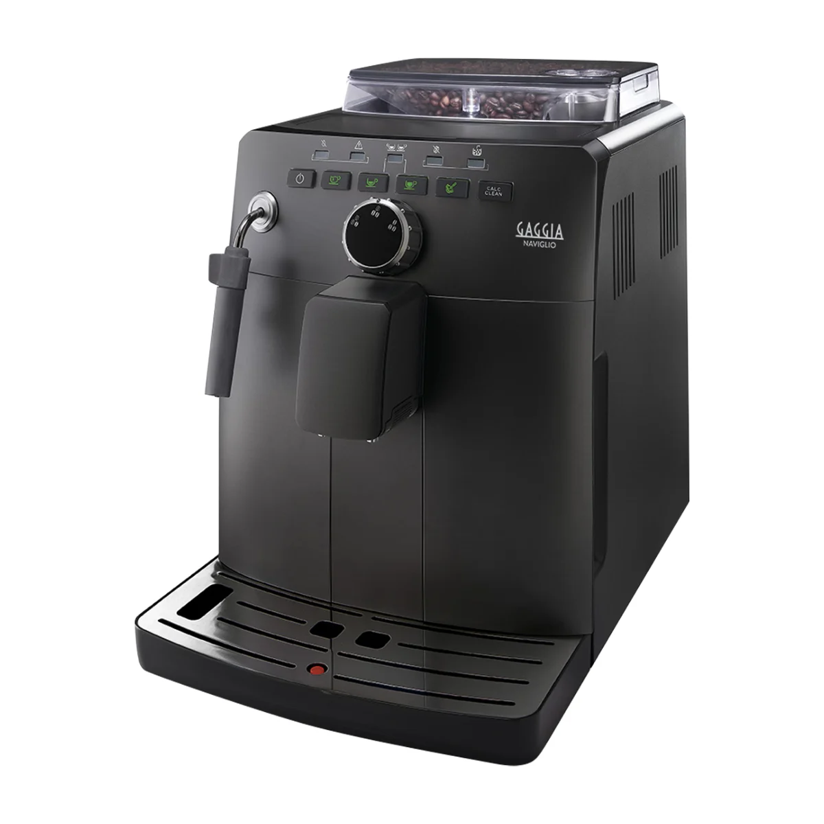 Gaggia Naviglio, black, front three-quarter view