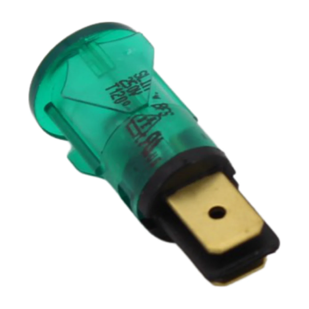 Green Indicator Light 250 V, terminal end view