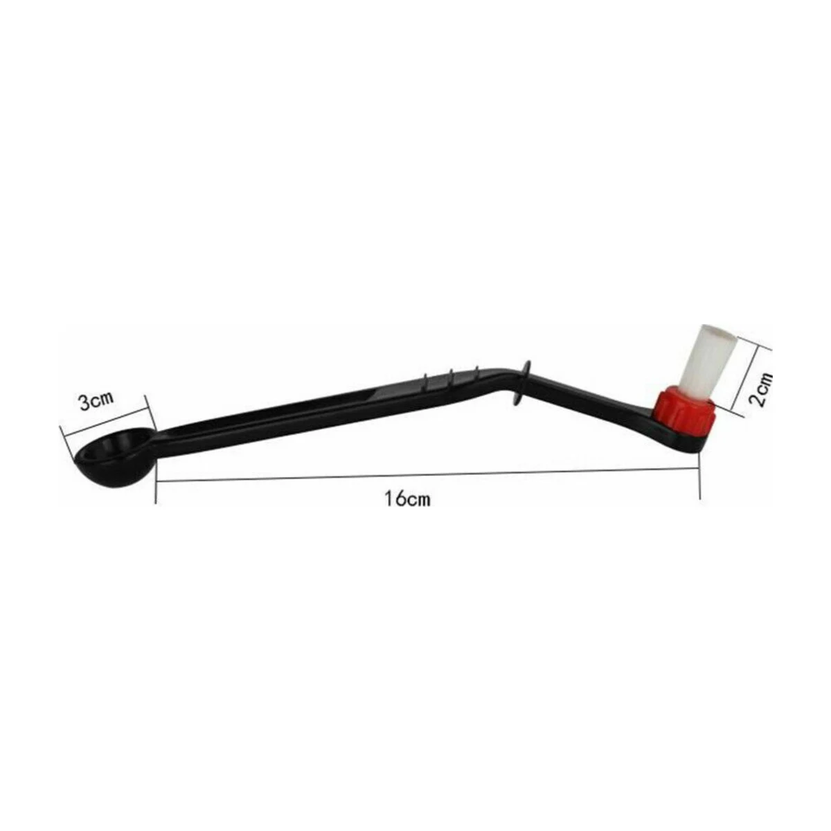 Espresso Group Head Cleaning Brush, dimensions