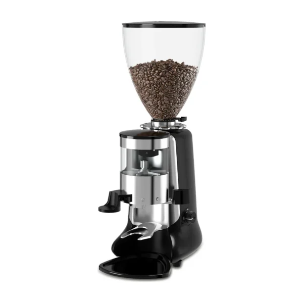 HeyCafe HC-600 2.0 coffee grinder, black, three-quarter view