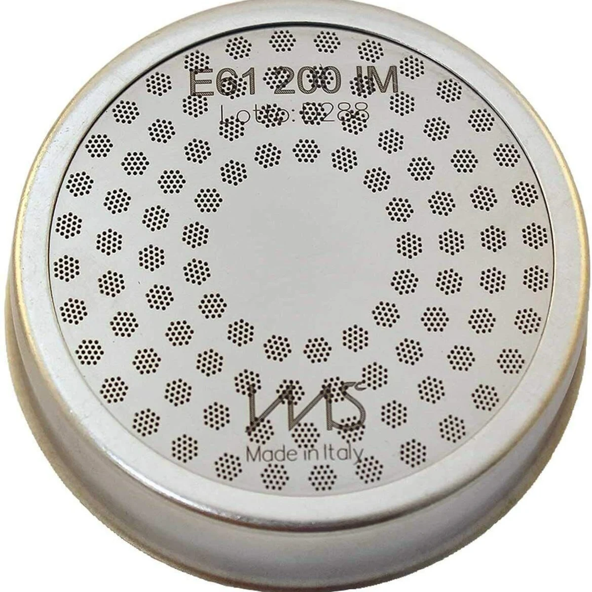 IMS E61 Precision Shower Screen, top view showing E61 200 IM marking