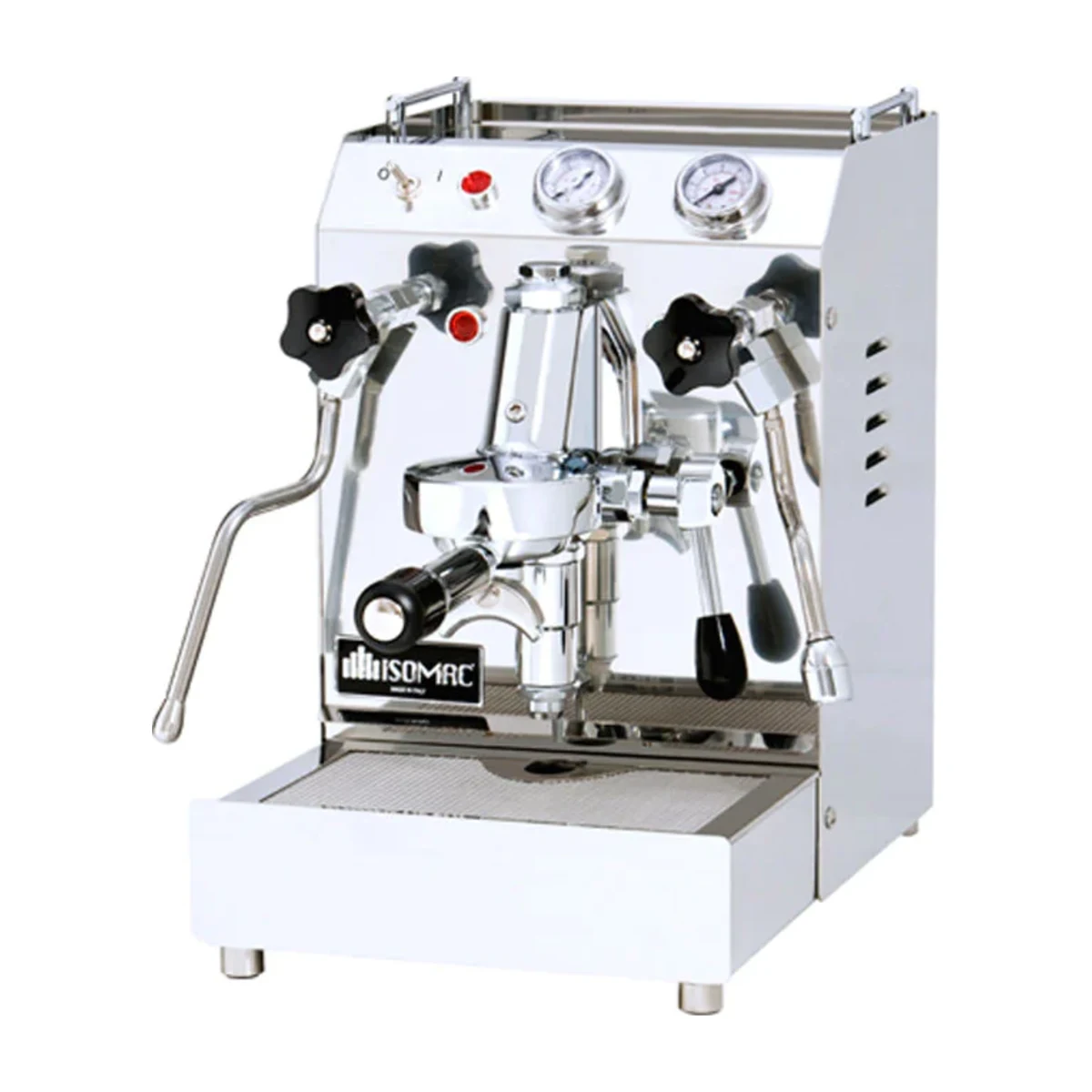 Isomac Tea Due, stainless steel, front view