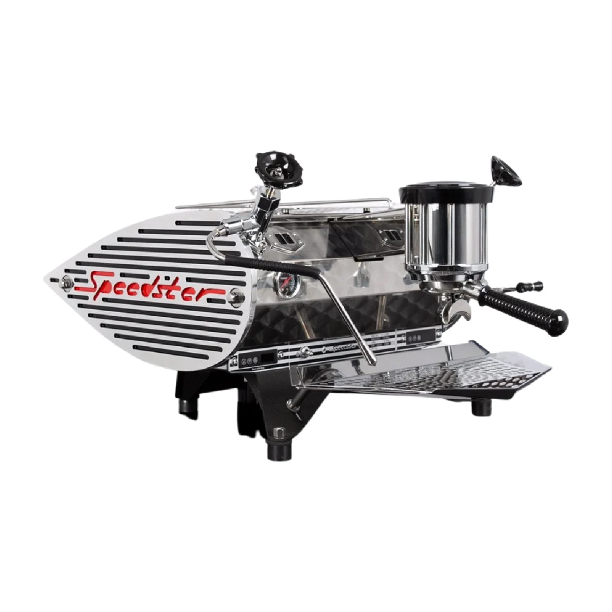 Kees van der Westen Speedster, stainless, red lettering