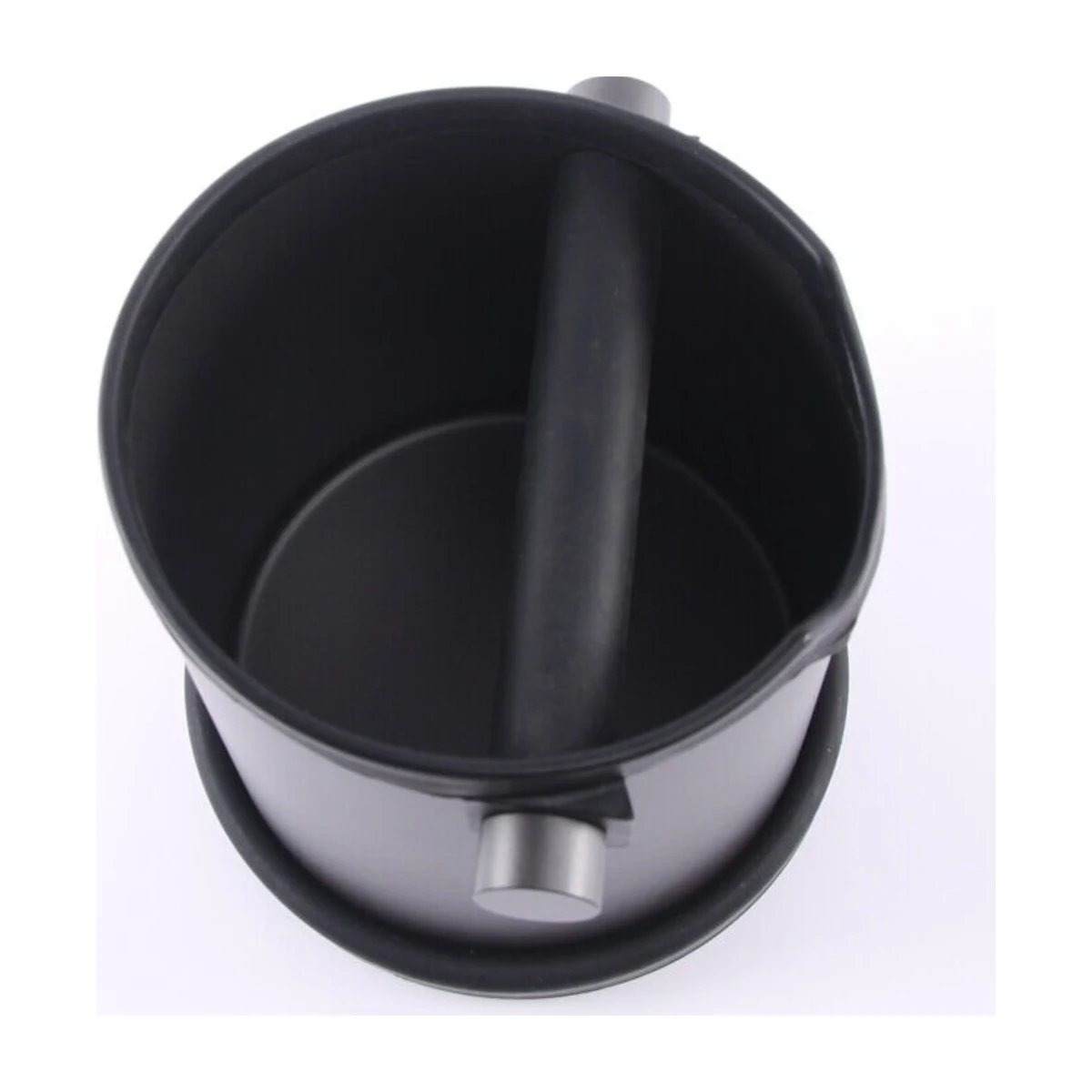 Large Round Coffee Knock Box, top view
