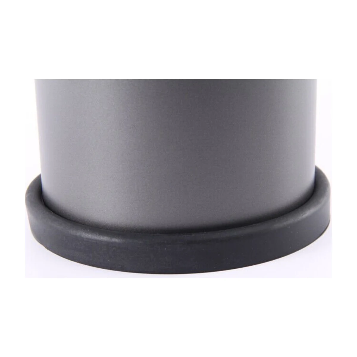 Large Round Coffee Knock Box, rubber base ring