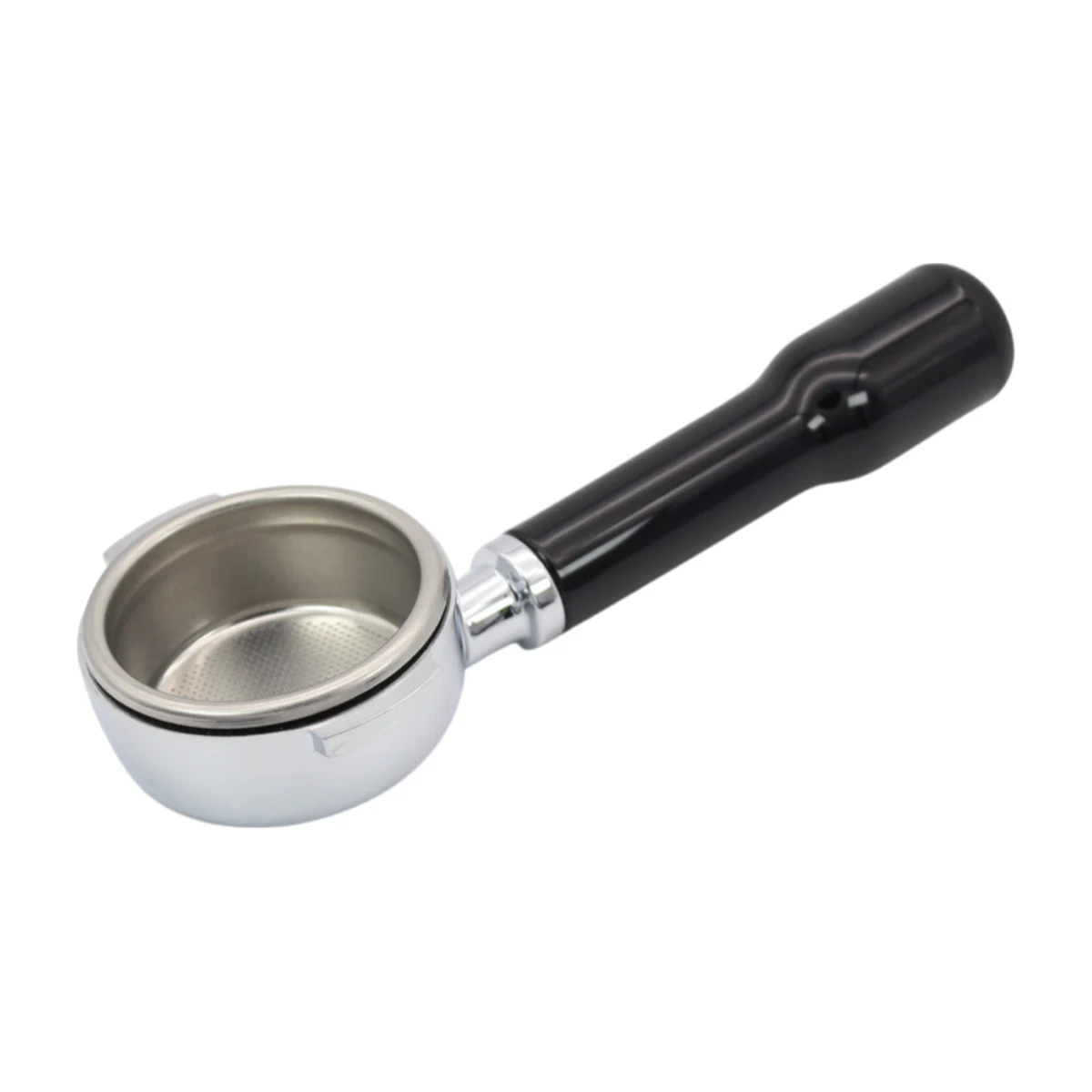 58 mm Bottomless Portafilter for Lelit Machines, basket view