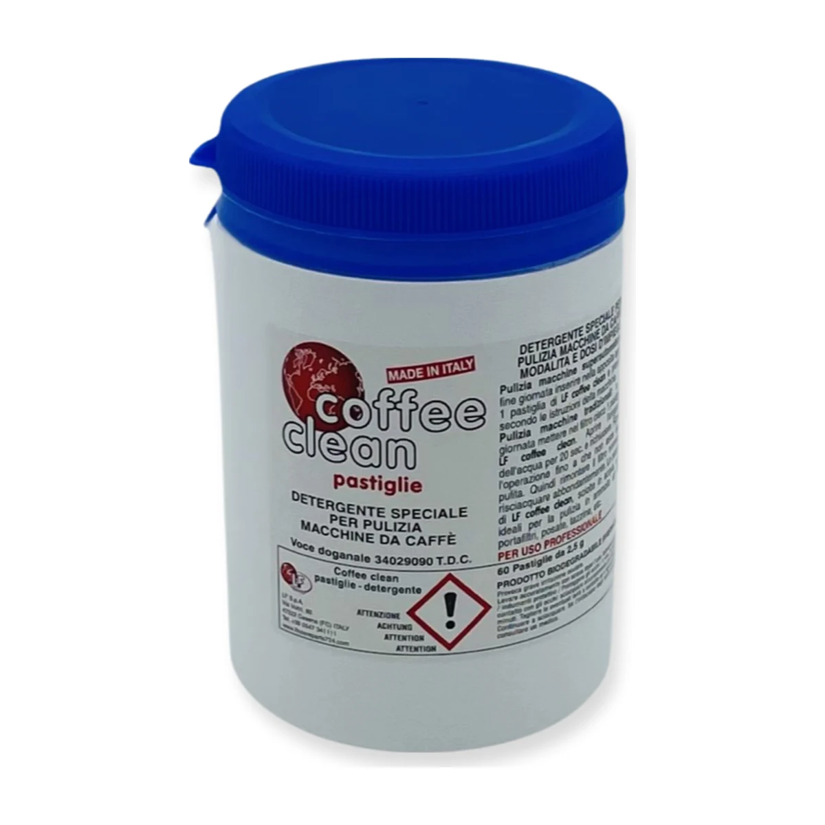 LF Coffee Clean Espresso Machine Cleaning Tablets, tub front