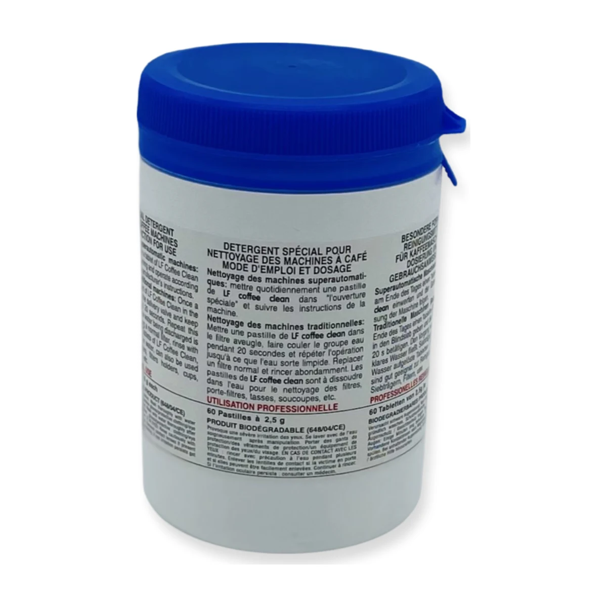 LF Coffee Clean Espresso Machine Cleaning Tablets, French directions