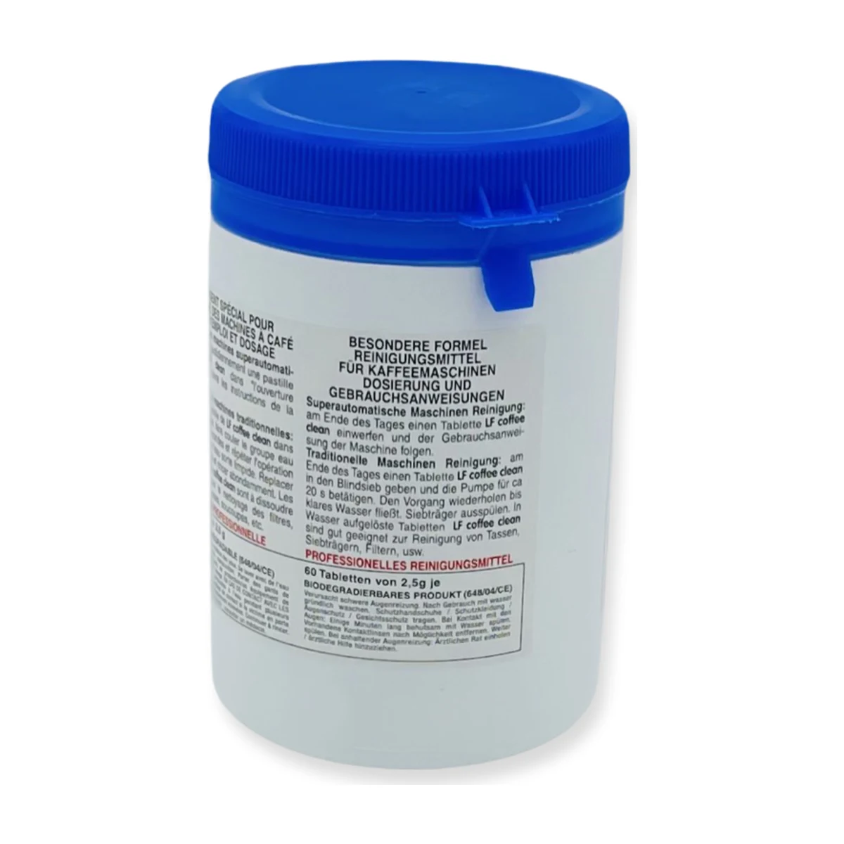LF Coffee Clean Espresso Machine Cleaning Tablets, German directions