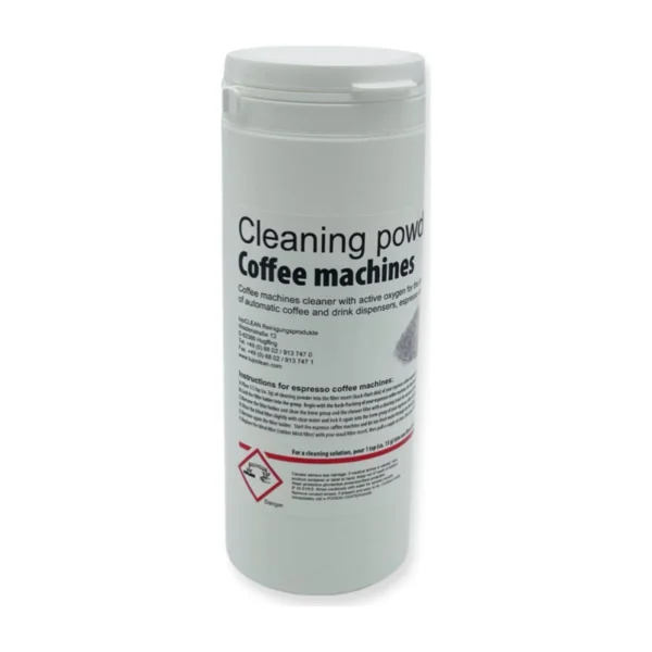 Lujo Clean Coffee Machine Cleaning Powder, tub front