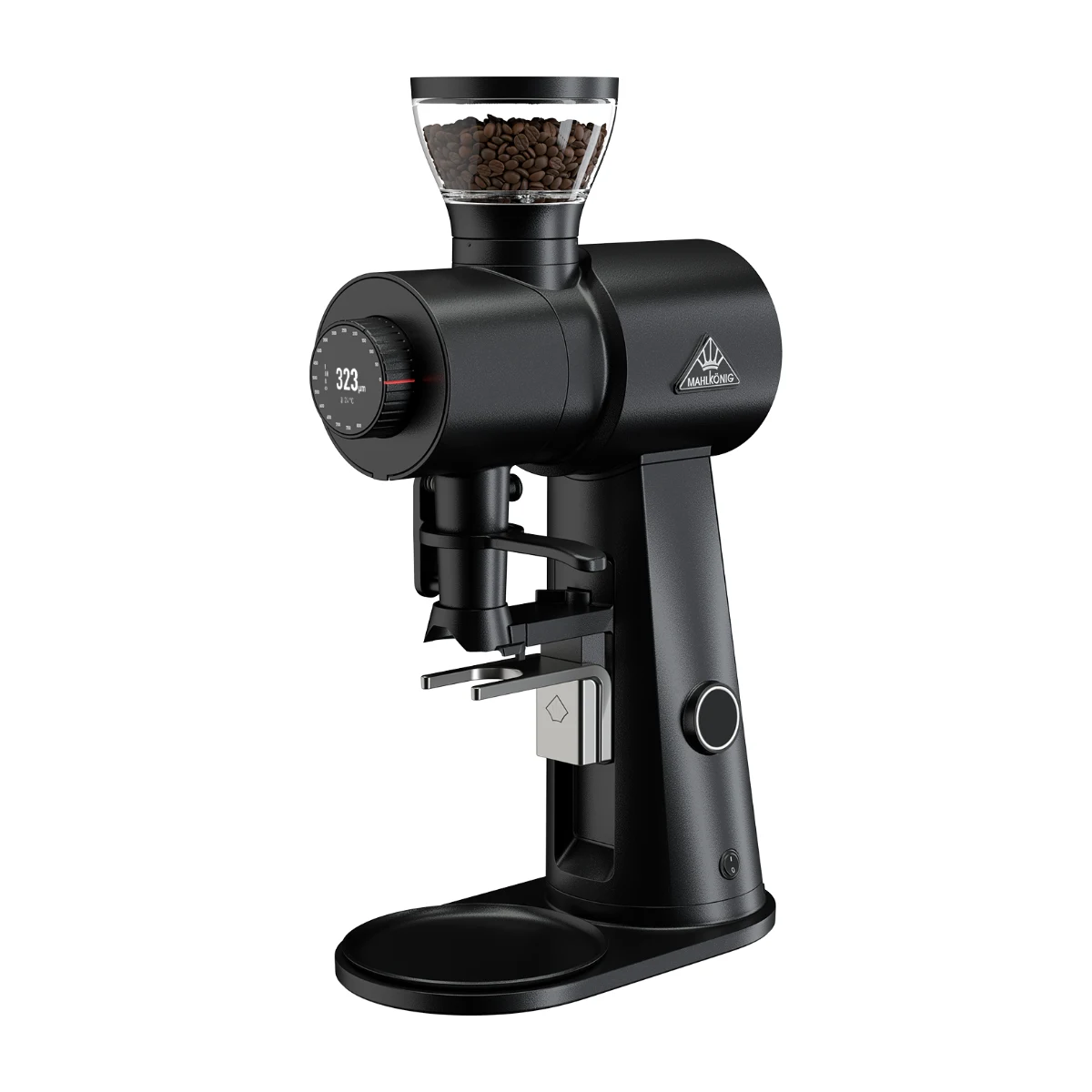 Mahlkönig EK Omnia coffee grinder, black with portafilter holder