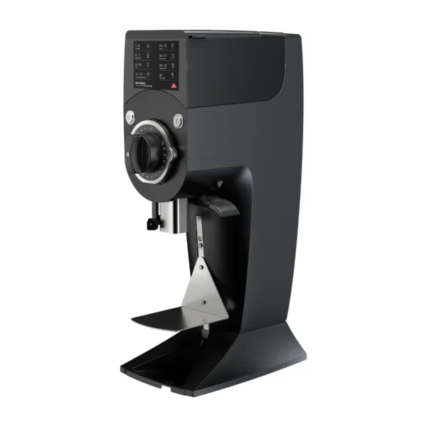Mahlkönig Guatemala 2.0 coffee grinder, black, three-quarter view