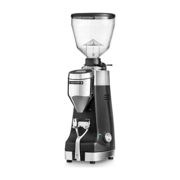 Mazzer Kony Sg grind-by-weight espresso grinder, front view