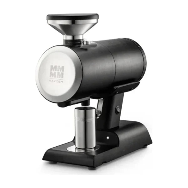 Mazzer Philos coffee grinder, black, side view