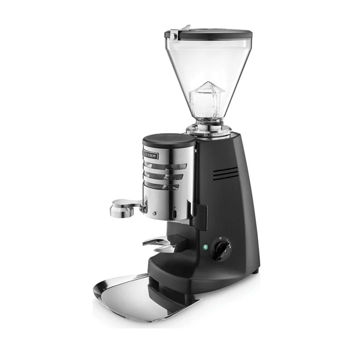 Mazzer Super Jolly V Pro Automatic coffee grinder, black with chrome doser