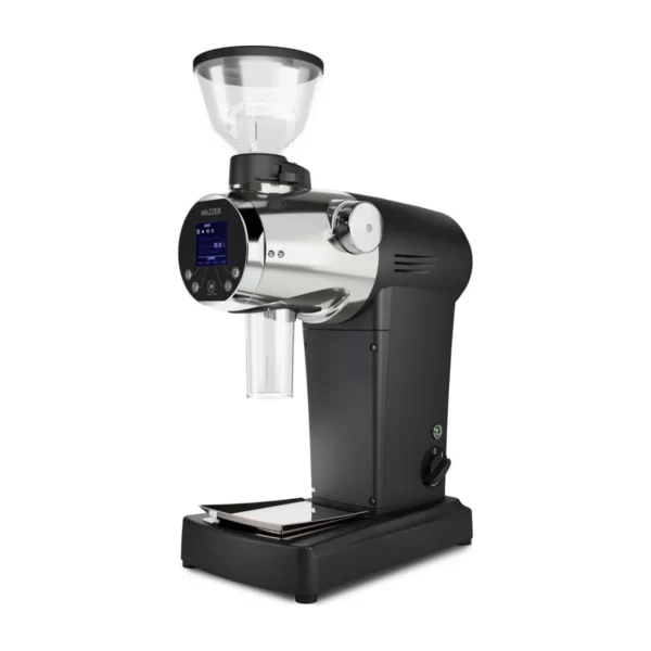 Mazzer ZM Digital Grinder coffee grinder, black, three-quarter front view