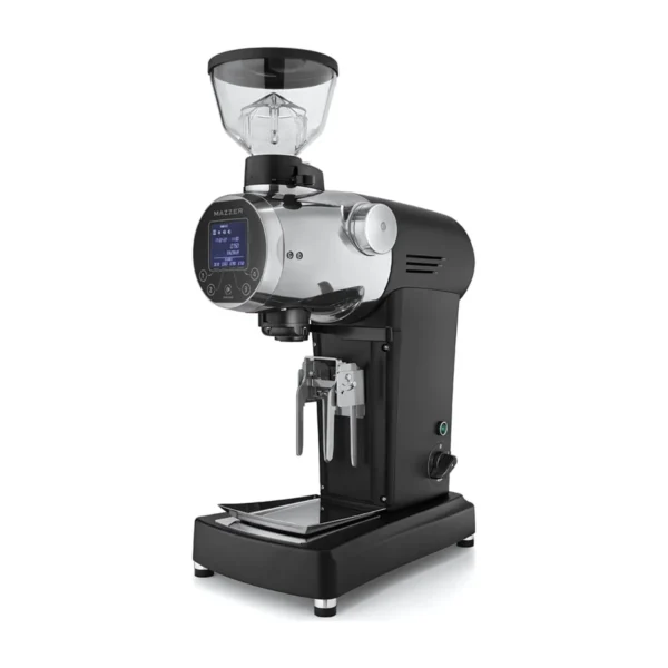 Mazzer ZM Plus coffee grinder, black with white grinding head