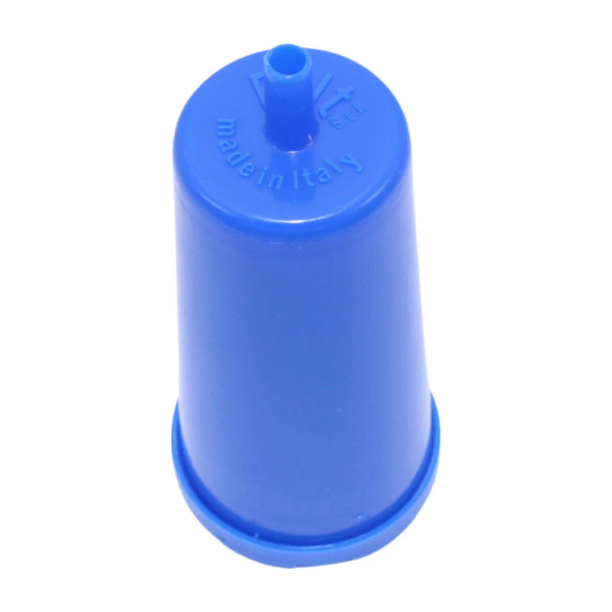 Nical 450 Water Softener Filter, top with spigot and maker mark