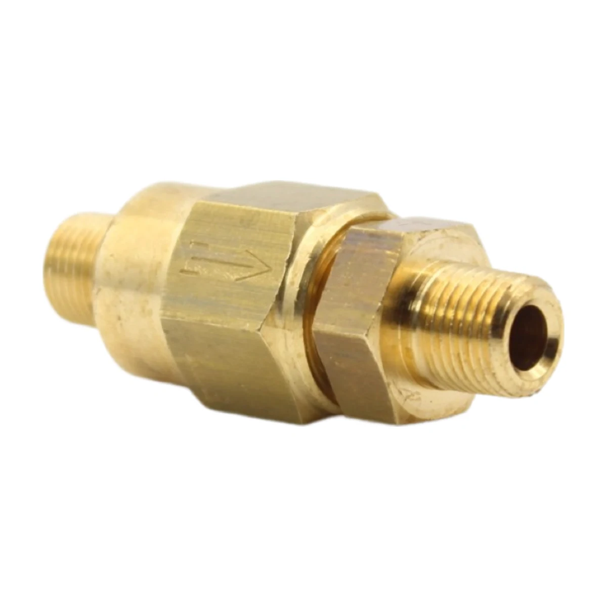 Non-Return Valve 1/8″ M × 1/8″ M, angled view