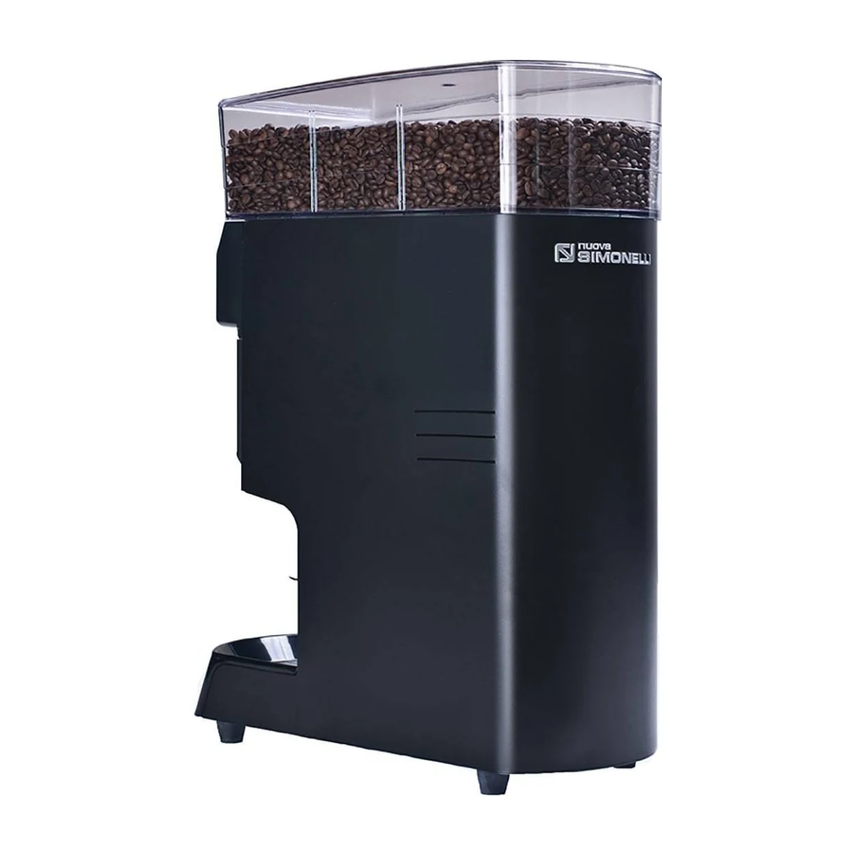 Nuova Simonelli Mythos Plus coffee grinder, black, side view