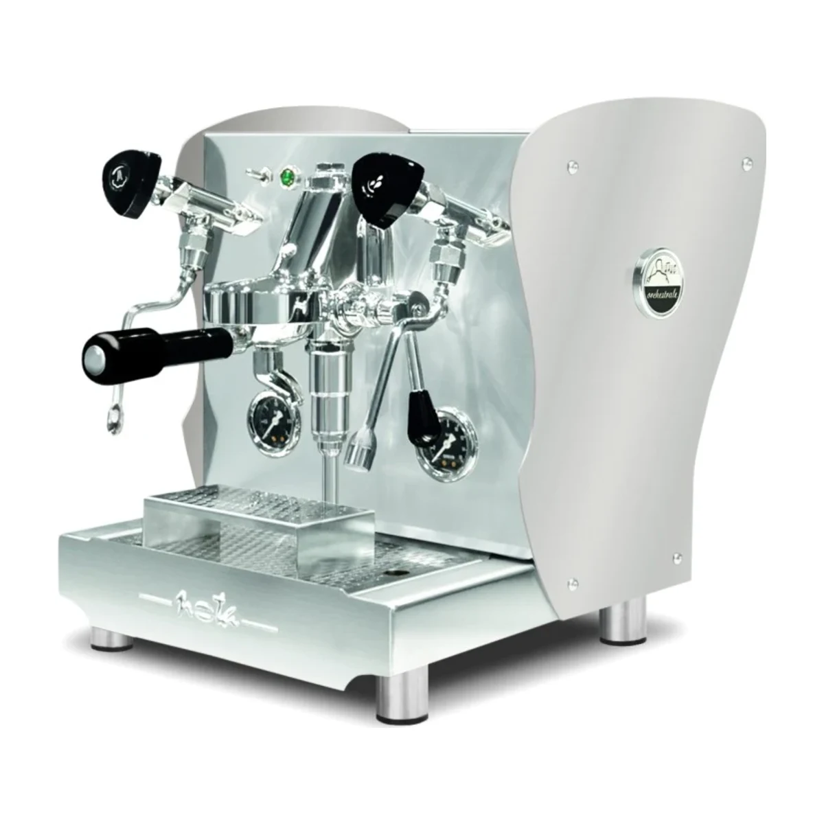 Orchestrale Nota 1 Group, stainless steel, front three-quarter view