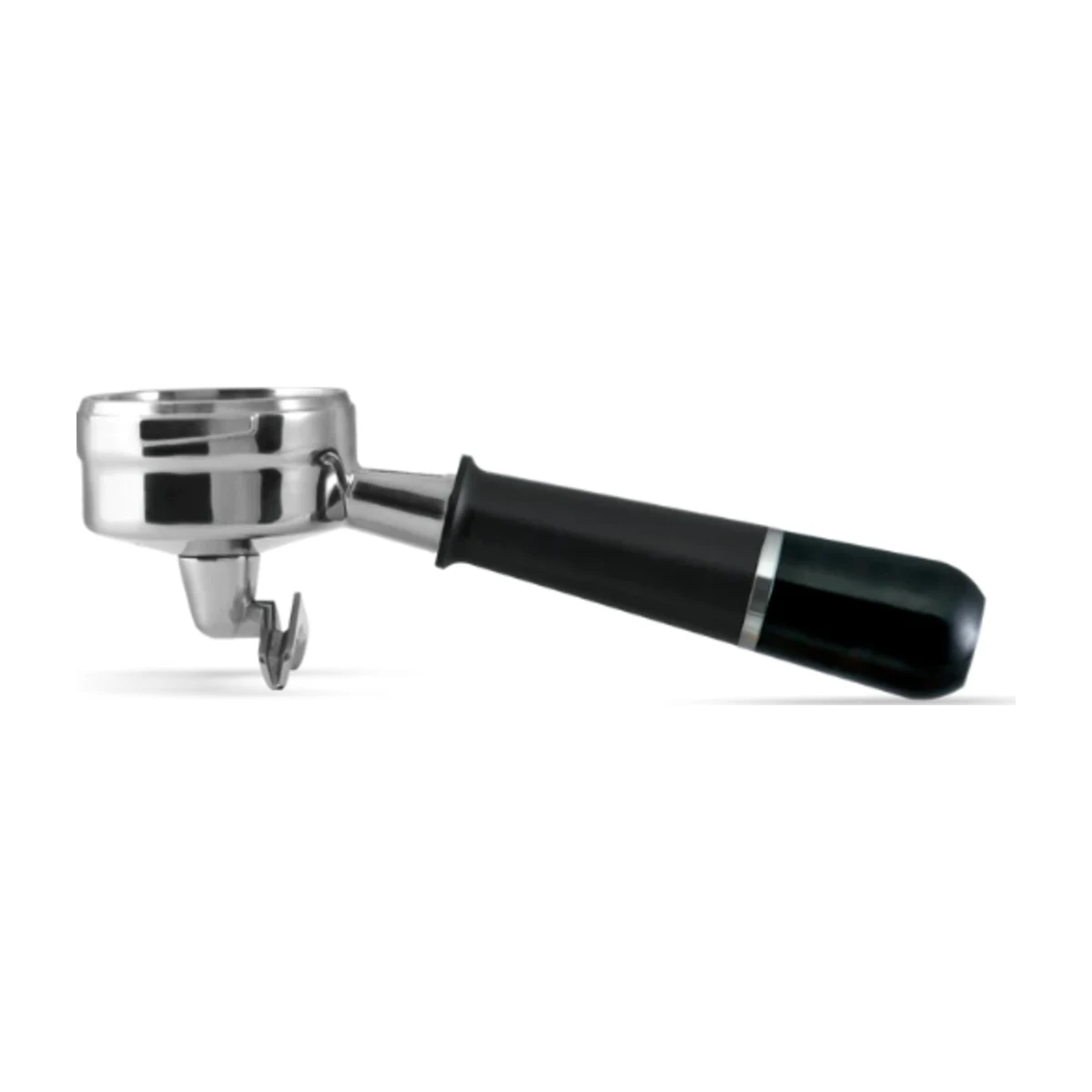 Pesado Double-Spout Portafilter, all black handle, main view