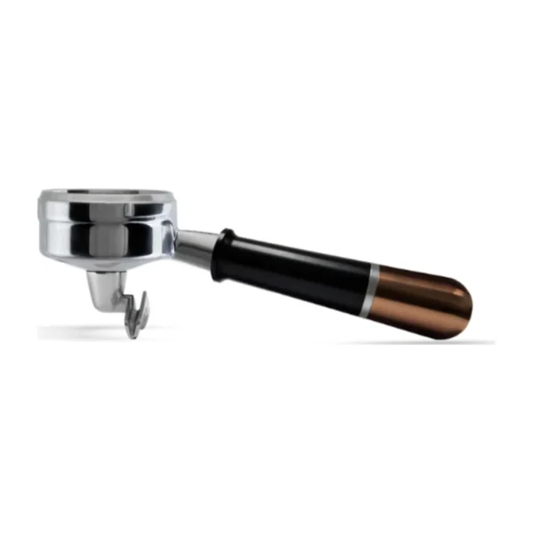 Pesado Double-Spout Portafilter, black & bronze handle, main view