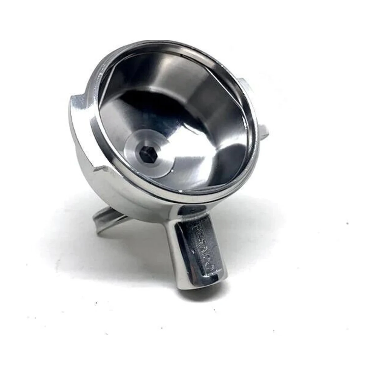Pesado Double-Spout Portafilter, side view