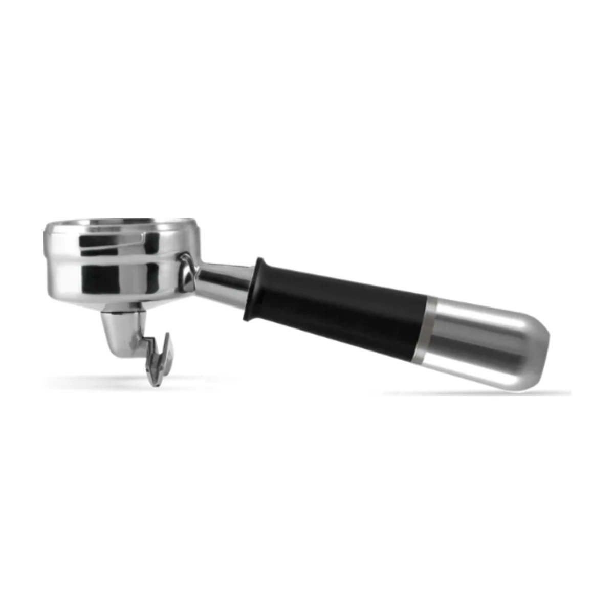 Pesado Double-Spout Portafilter, black & silver handle, main view