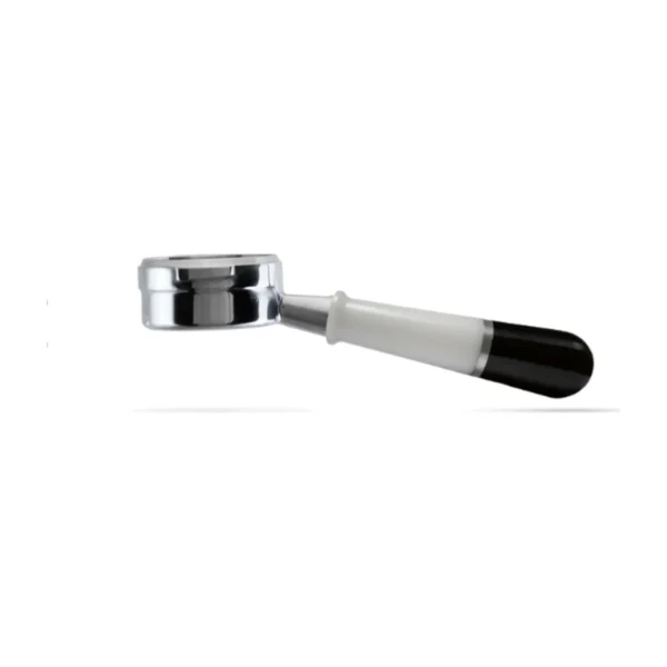 Pesado Naked Portafilter, white & black handle, main view
