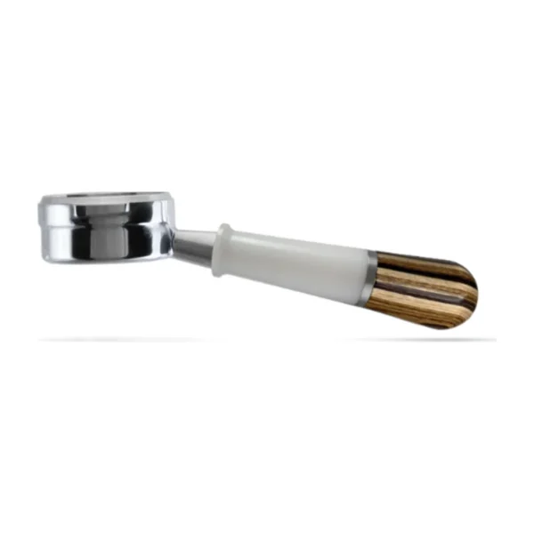 Pesado Naked Portafilter, white & riga handle, main view