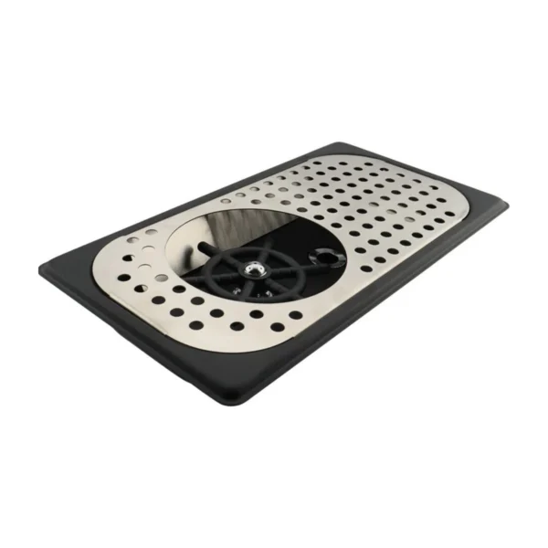 Pitcher Rinser with Drip Tray, top angle