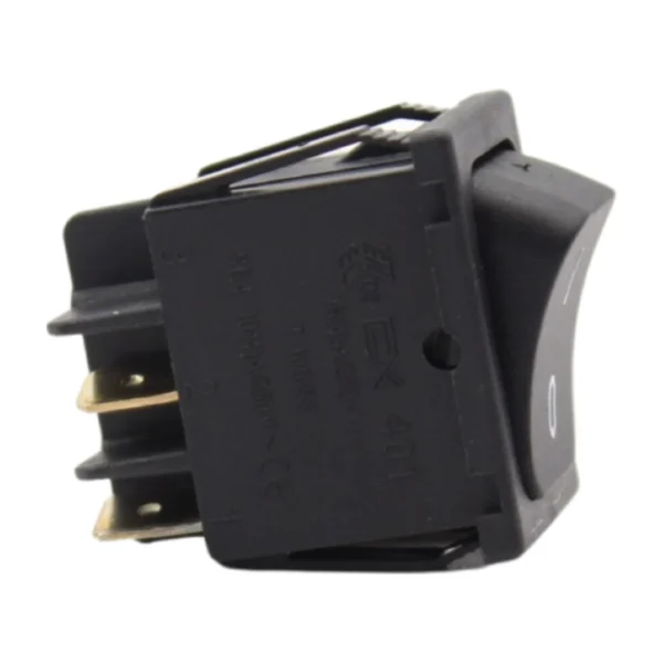 Power Switch 16 A 250 V, switch side view with o / i rocker