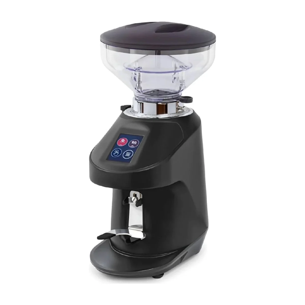 Quamar Nemo-Q coffee grinder, black, on white background