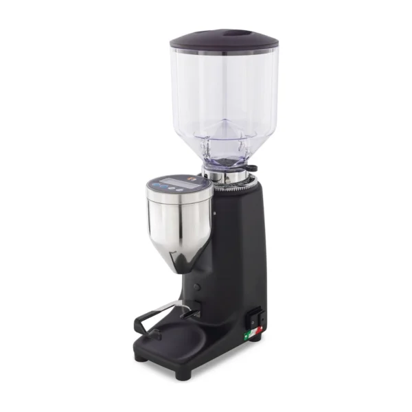 Quamar Q50 Electronic coffee grinder, matte black, front view