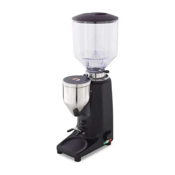 Quamar Q50 Push coffee grinder, matte black, front view