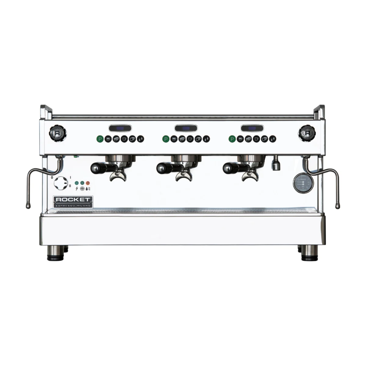 Rocket Boxer 3 Group, front view with shot timer displays above each group