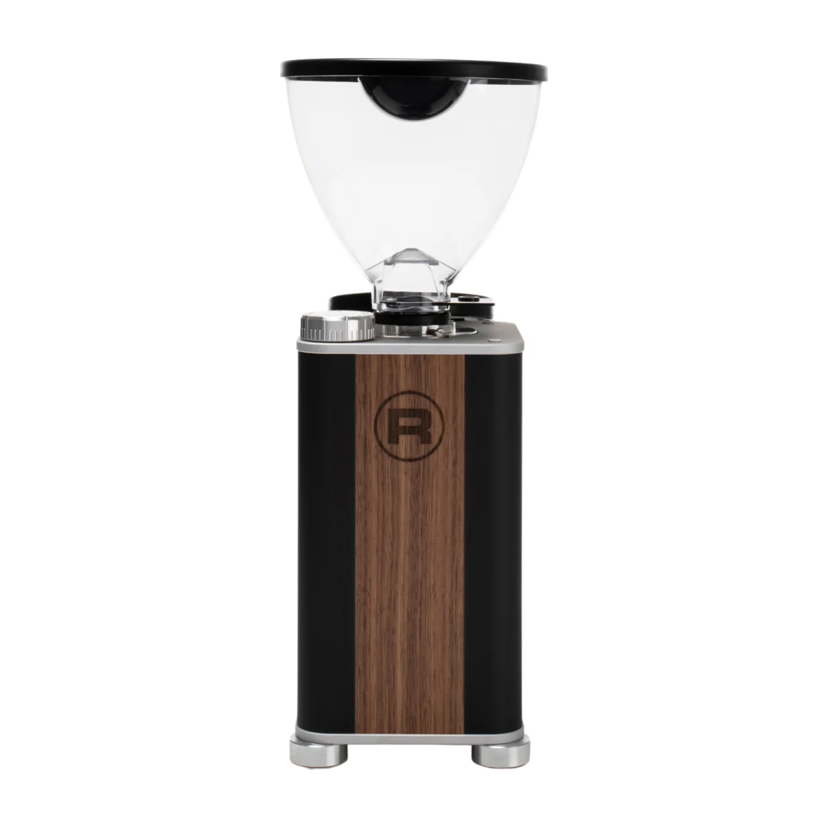 Rocket Giannino coffee grinder, black with timber accents