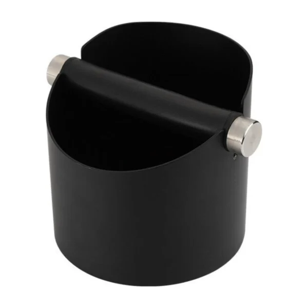 Round Coffee Knock Box, front three-quarter view