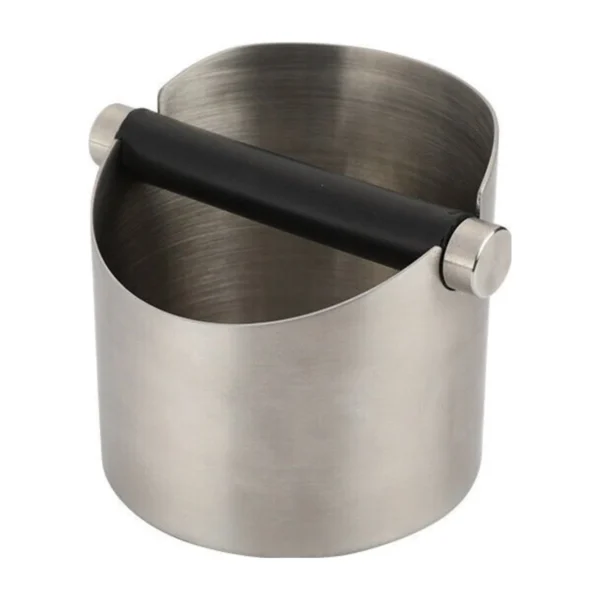 Round Coffee Knock Box, front three-quarter view