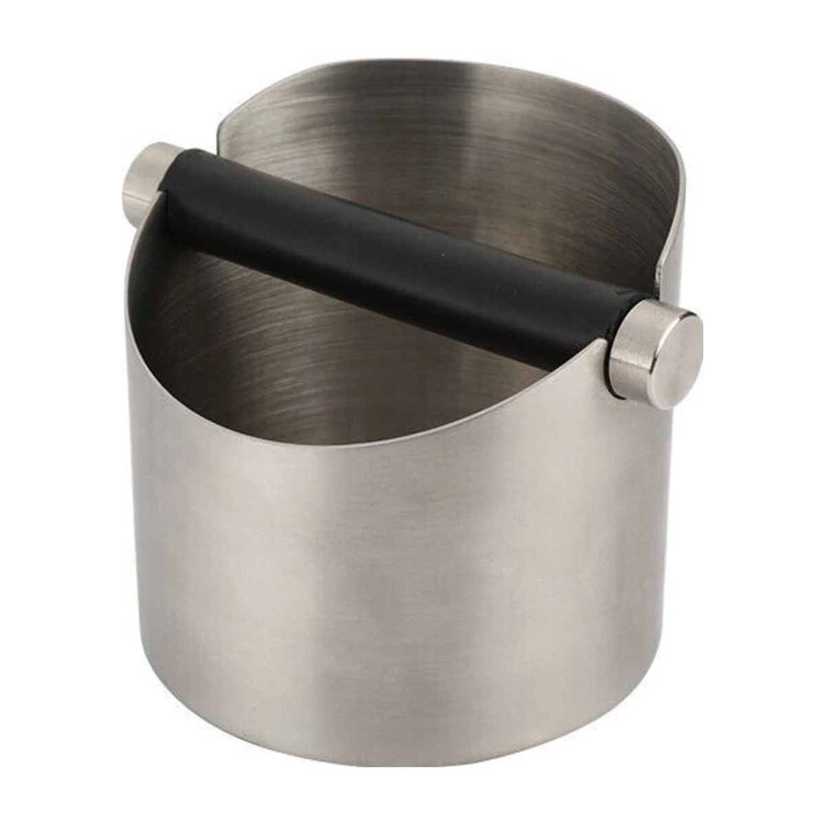 Round Coffee Knock Box, front three-quarter view