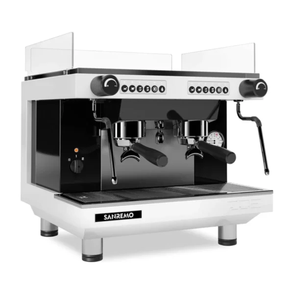 Sanremo Zoe Compact 2 Group, white, front three-quarter view