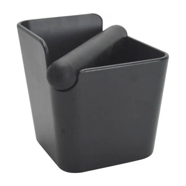 Slim Square Coffee Knock Box, front three-quarter view