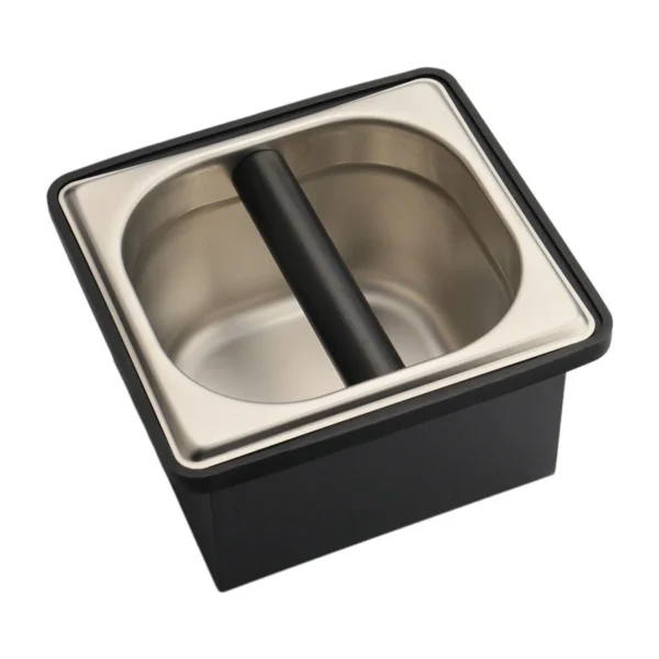 Square Coffee Knock Box, assembled top view