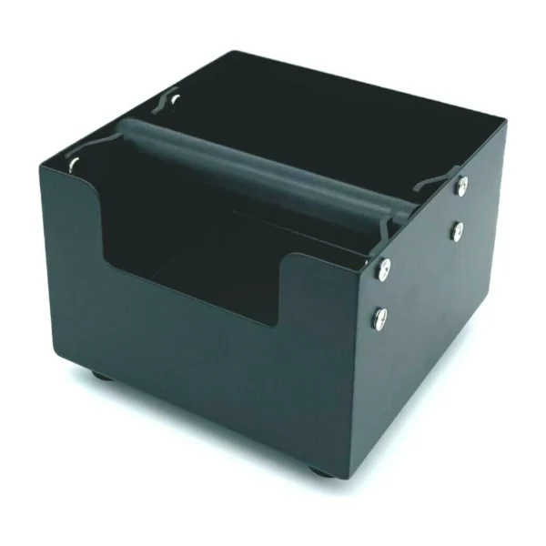 Square Coffee Knock Box, front three-quarter view
