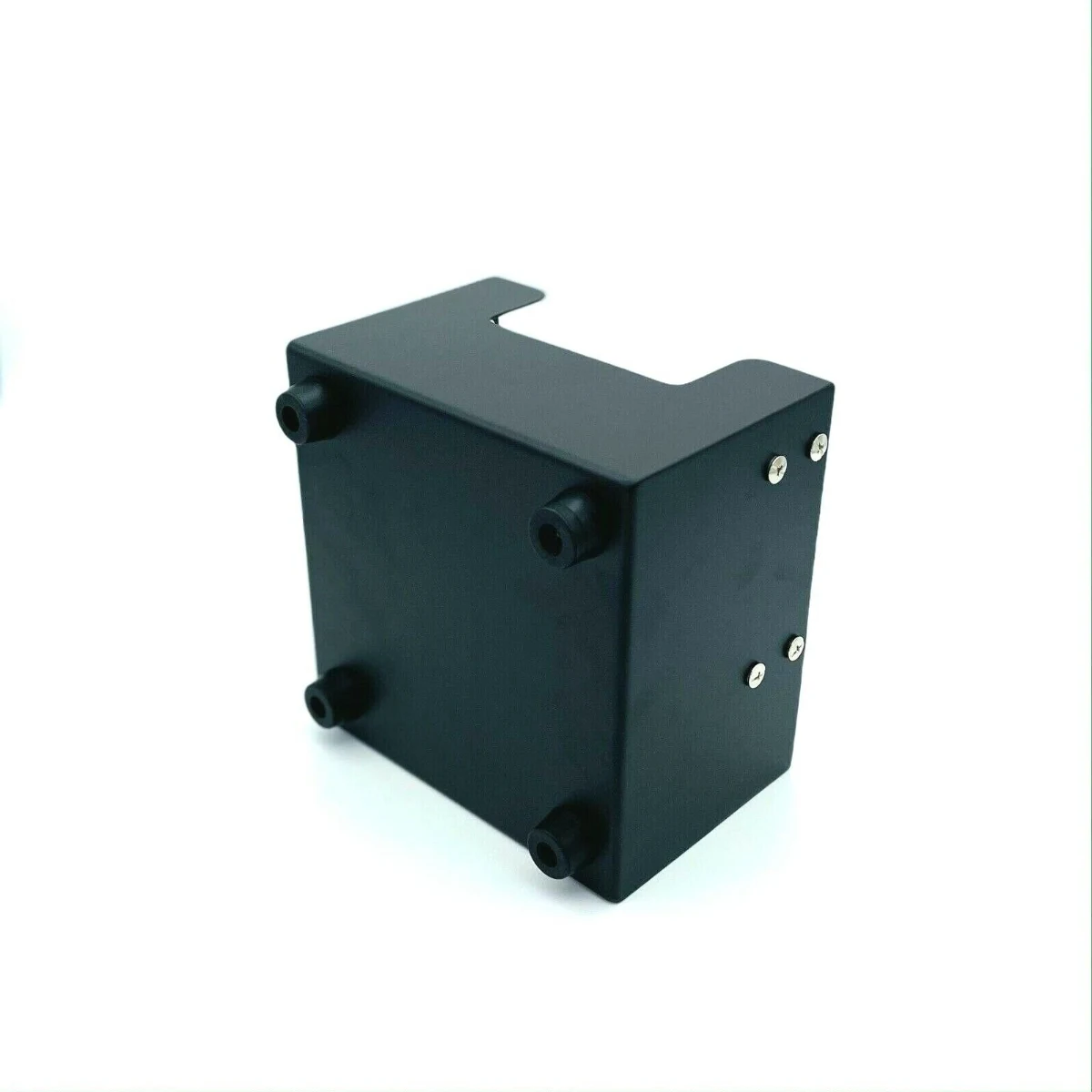 Square Coffee Knock Box, base with rubber feet