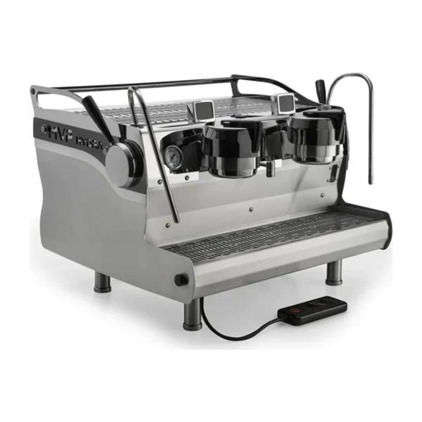 Synesso MVP Hydra 2 Group, stainless steel, front three-quarter view