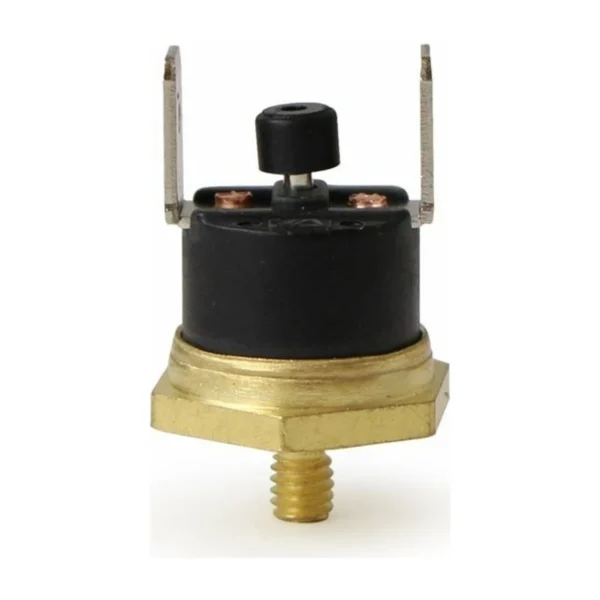 Resettable Thermostat 165 °C, side view with reset button